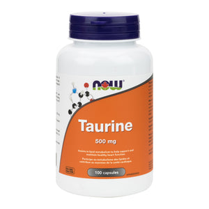 227 g bottle of NOW Pure Taurine powder, in new label