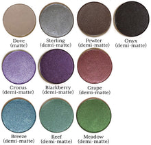 additional pans of Pure Anada Pressed Mineral Eye Colors, labeled