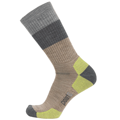 Pont 6 Block Stripe, Light Cushion, Crew Length sock