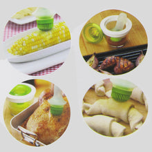 Different uses for Prepara Chef's Basting Set shown on package