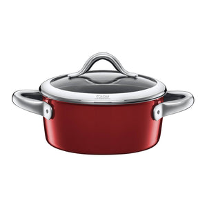 Silit 18cm Diameter Vitaliano Low Casserole Pot, Rosso