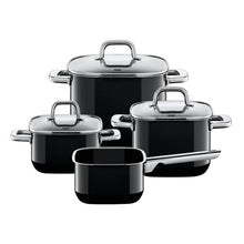 Silit 4 Pot Quadro Silargan Cookware Set, Black