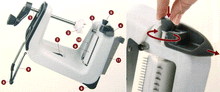 Diagram of Professional Spiralizer Parts