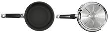 Top and Bottom views of Fissler Steelux Protect Fry Pan