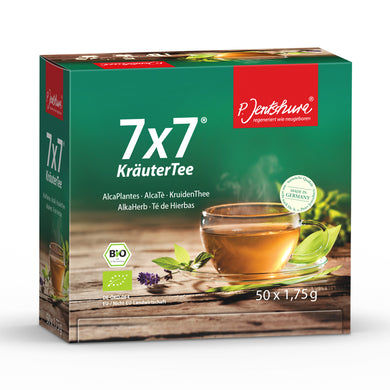 50 Bag box of P. Jentschura 7x7 AlkaHerb Detox Tea