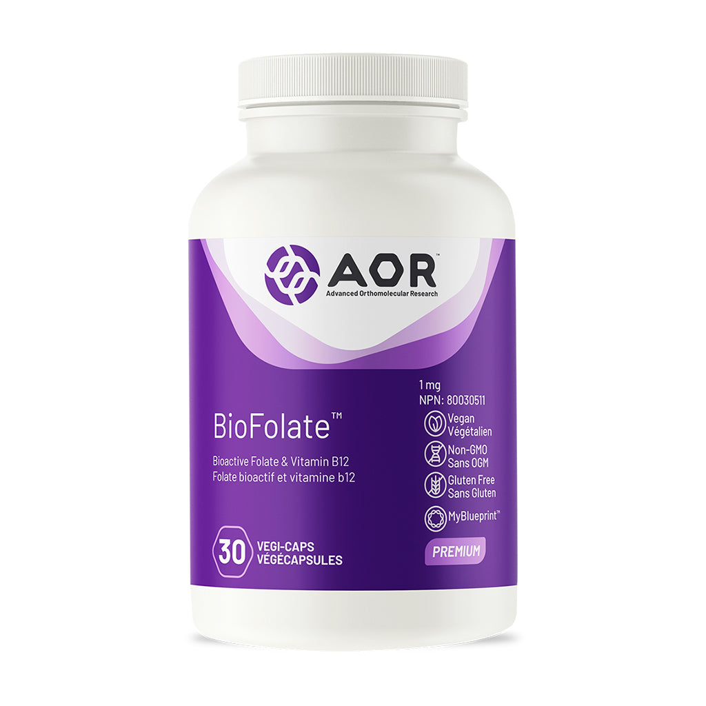AOR - BioFolate (Folate & Vitamin B12) – Aviva Natural Health Solutions
