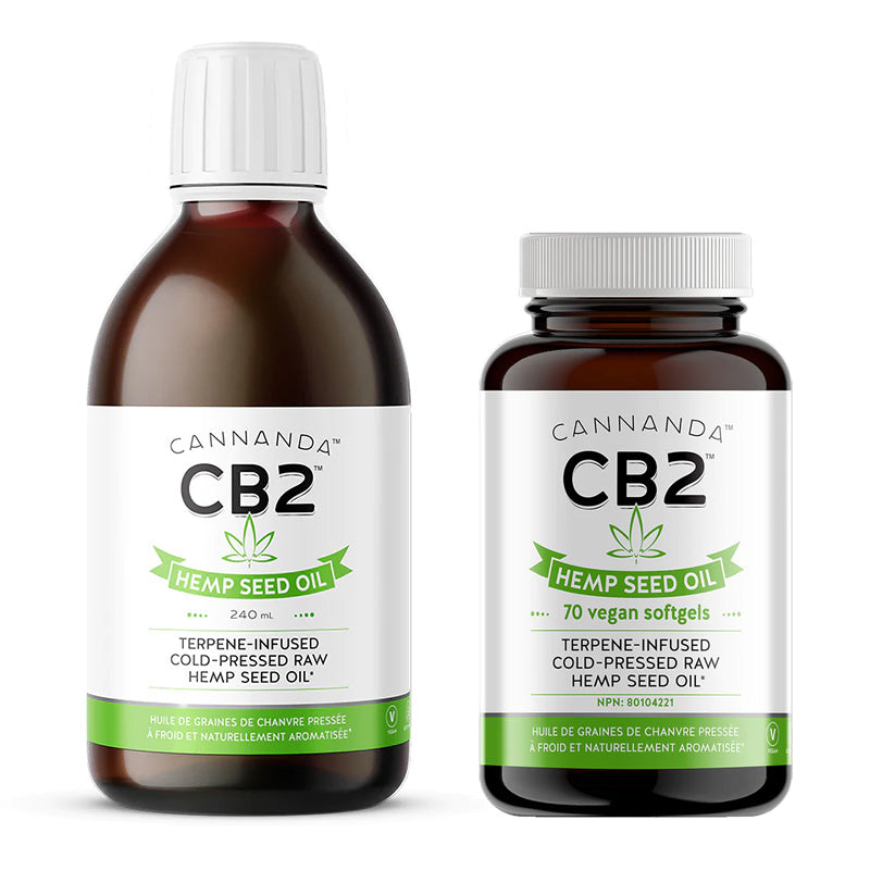 Cannanda - CB2 Hemp Seed Oil (Terpene-Infused Liquid or Softgels