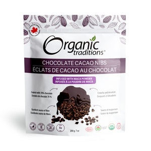 Organic Traditions Chocolate Cacao Nibs with Maca