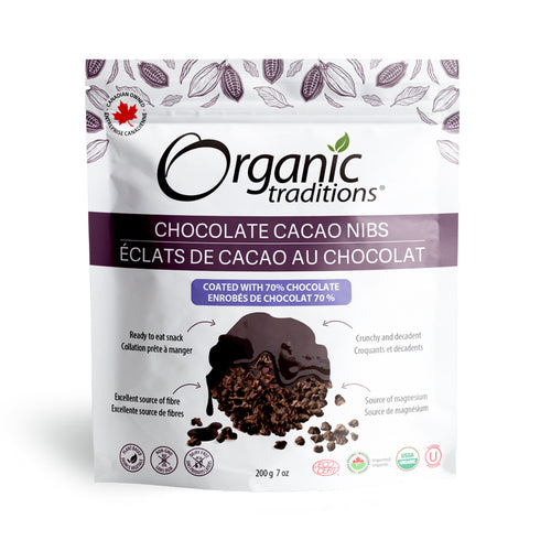 Organic Traditions Chocolate Covered Cacao Nibs