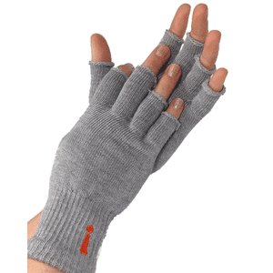 Incrediwear Fingerless Circulation Plus Gloves on hands