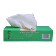 Box of 50 Clean Concepts Bamboo Cloth Sheets, in Natural Colour