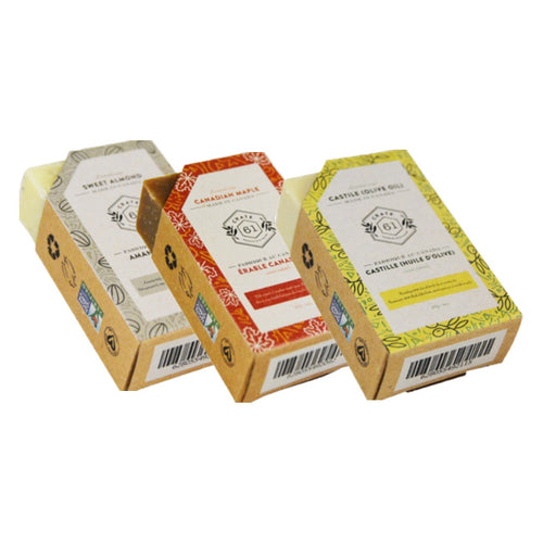 Crate 61 Organics soap, previous packaging style