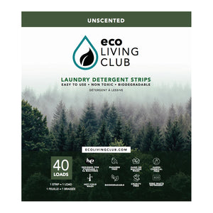 Unscented Eco Laundry Detergent Strips 