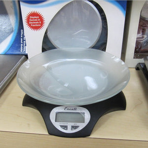 Avia Digital Scale with Removable Tray, in Black, on display
