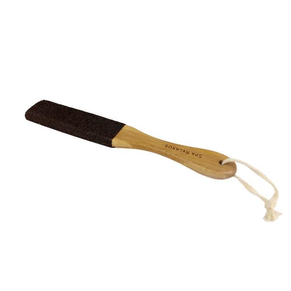 Curved Bamboo Foot File with Pumice