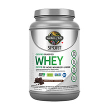 Garden of Life SPORT Certified Grass-Fed Whey Protein, Chocolate flavour