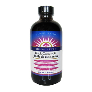 Heritage Store Black Castor Oil, previous label style