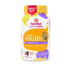 Honibe Kid's Multivitamin + Immune Boost Gummie Bees, previous label style