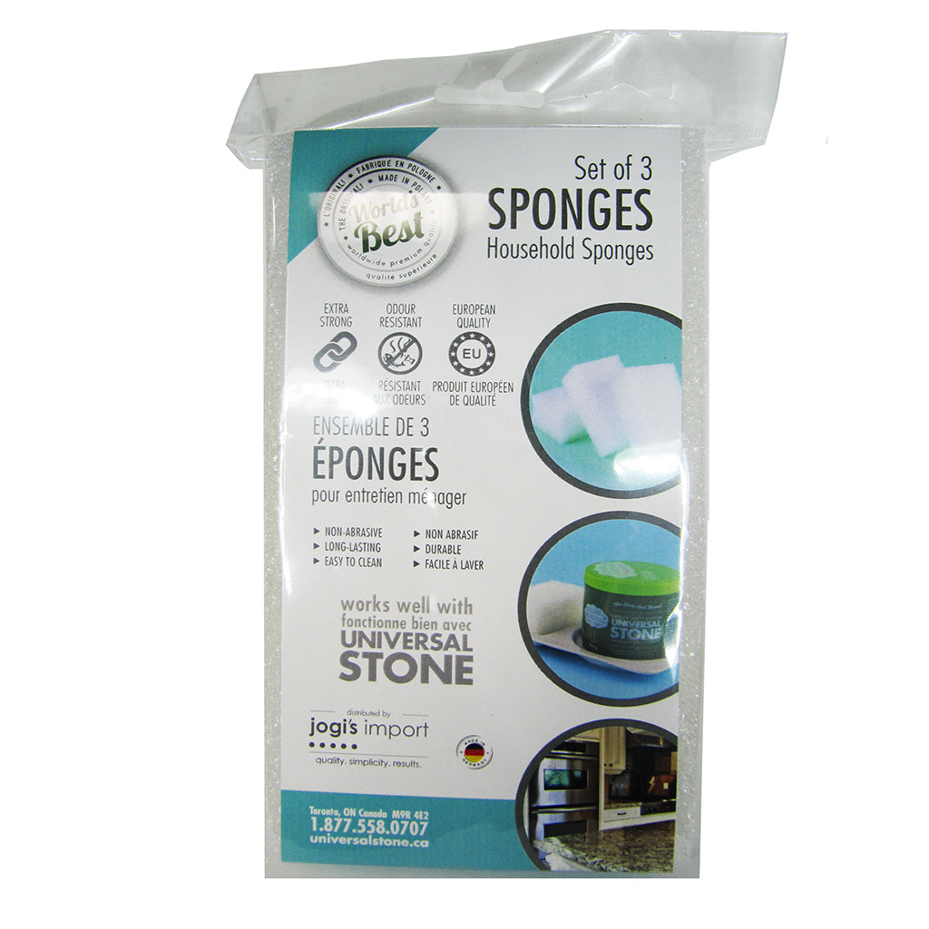 3-Pack of rectangular Household Sponges