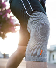 Close-up of a leg jogging with an Incredibrace Knee Brace on