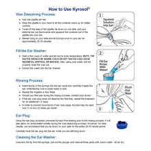 Instructions for Kyrosol Ear Wax Removal Kit
