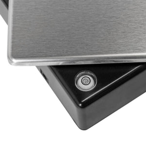 bubble level built into Escali L600 High Precision Counting Scale