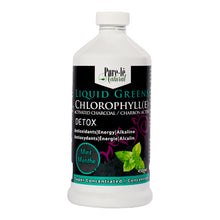 450ml bottle of Mint Flavour Liquid Greens Chlorophyll with Activated Charcoal