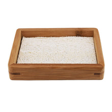 Loofah Pad in Bamboo Soap Tray