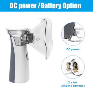 Handheld Mesh Nebulizer power options