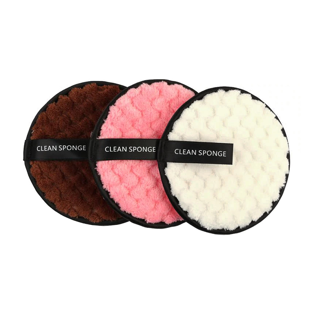 Microfiber Makeup Remover Pads, Set of 3