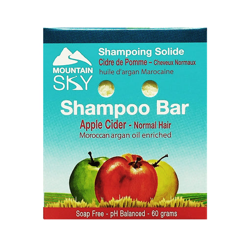 Mountain Sky Shampoo Bar, Apple cider for normal hair kind