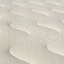 close-up of organic cotton cover of Nature's Embrace Organic Mattress
