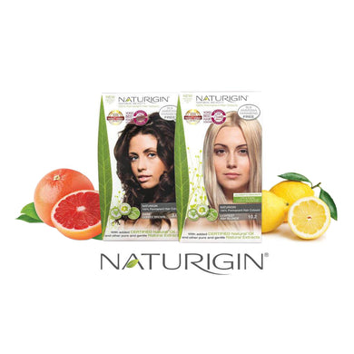 two boxes of Naturigin hair colour