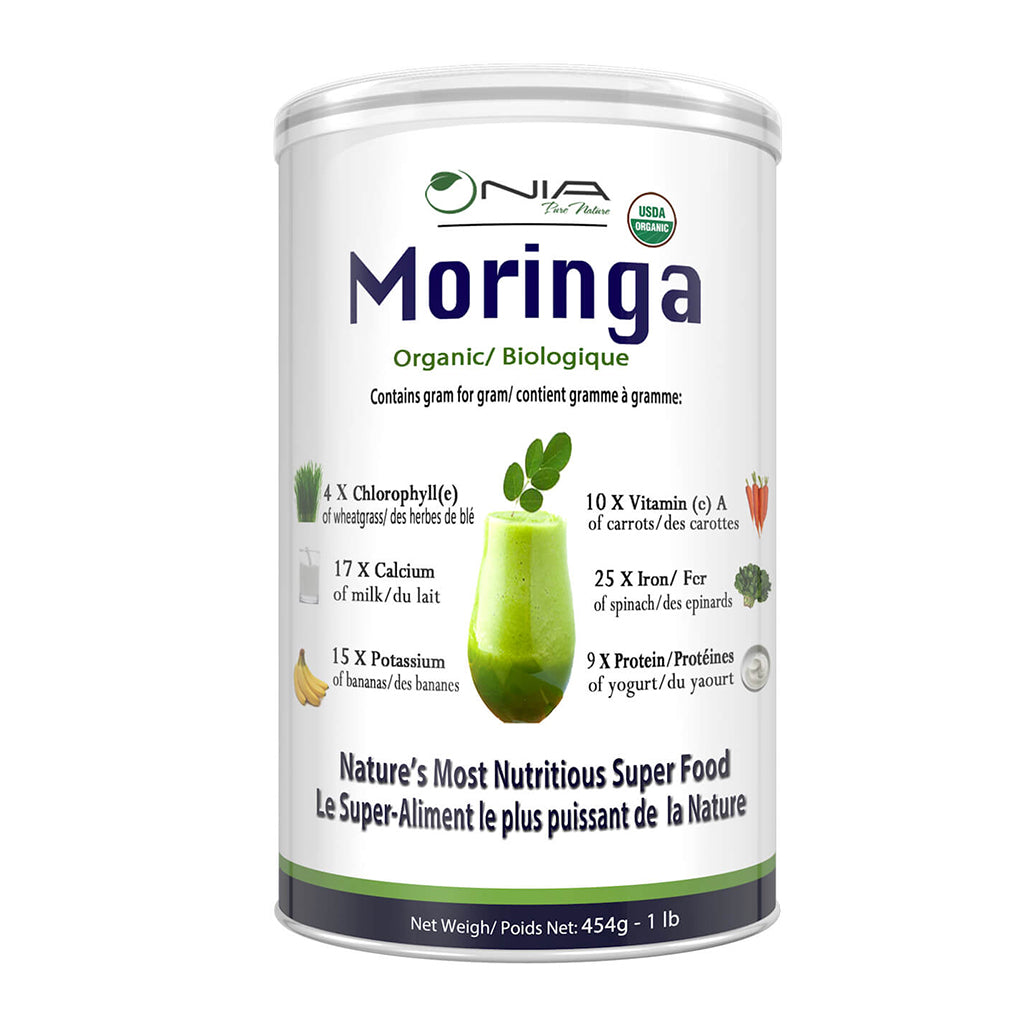 Nia Pure Nature, jar of Moringa powder