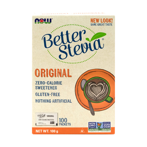 Box of NOW Original Better Stevia packets