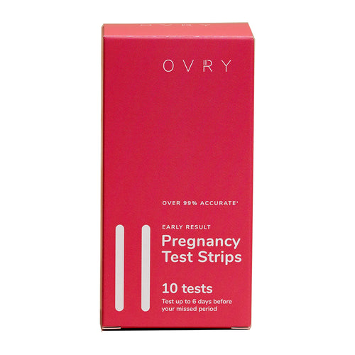 Ovry Early Result Pregnancy Test Strips package