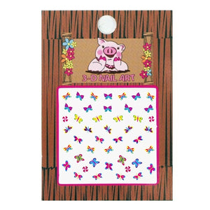 Piggy Paint 3D Butterflies Nail Art packet