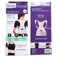 front and back of box for Relaxus Posture Belt