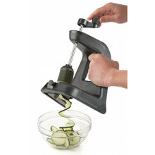 a PL8 Professional Spiralizer being used