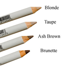 Four shades of Brow Pencils (close-up of pencil tips with labels)