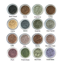all 16 Pure Anada Loose Mineral Velvet Matte Eye Color shades