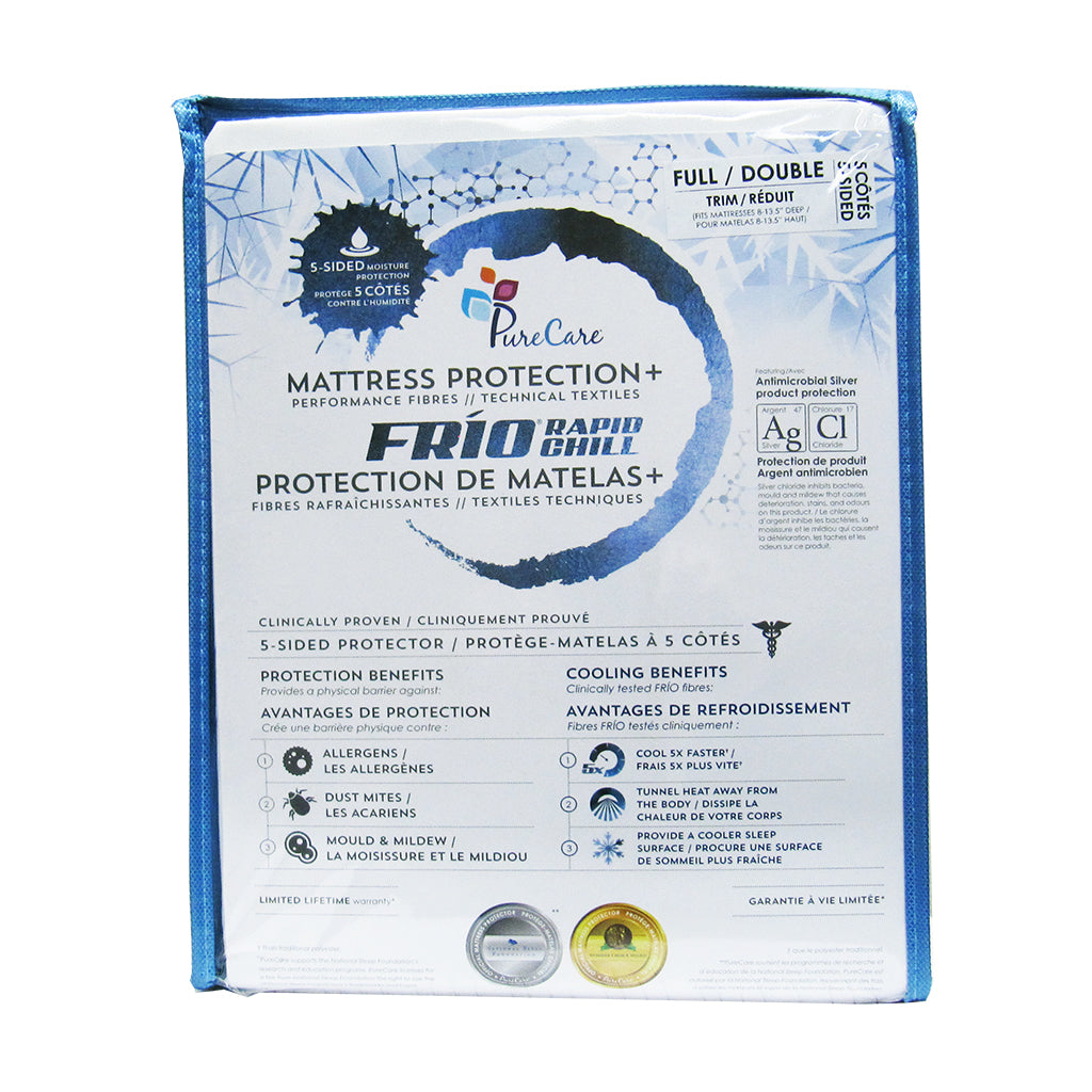 front of Frio 5-Sided Mattress Protector package 