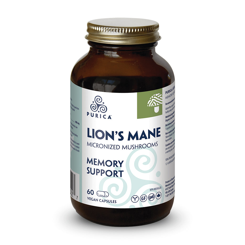 Purica Lion's Mane, 60 capsule bottle