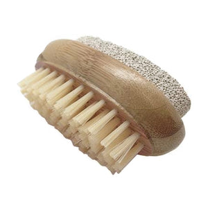 Relaxus Combination Pumice and Foot Brush with Wood Handle