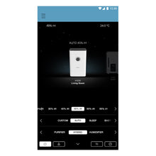 Screenshot from app for Boneco H300 Hybrid Humidifier and Air Purifier