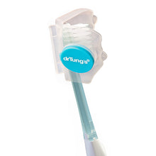 toothbrush head inside Dr. Tung's Snap-On Protector