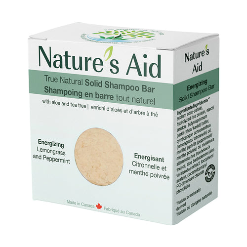 Solid Shampoo Bar, Lemongrass & Peppermint