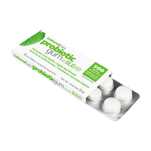 Cultured Care Probiotic Gum, Spearmint-Peppermint flavour