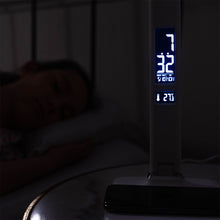 Theralite Radiance in use as an alarm clock 