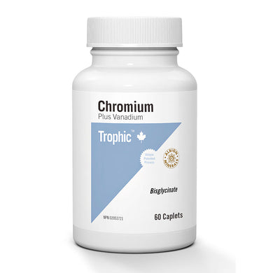Trophic Chromium Plus Vanadium, 60 caplets